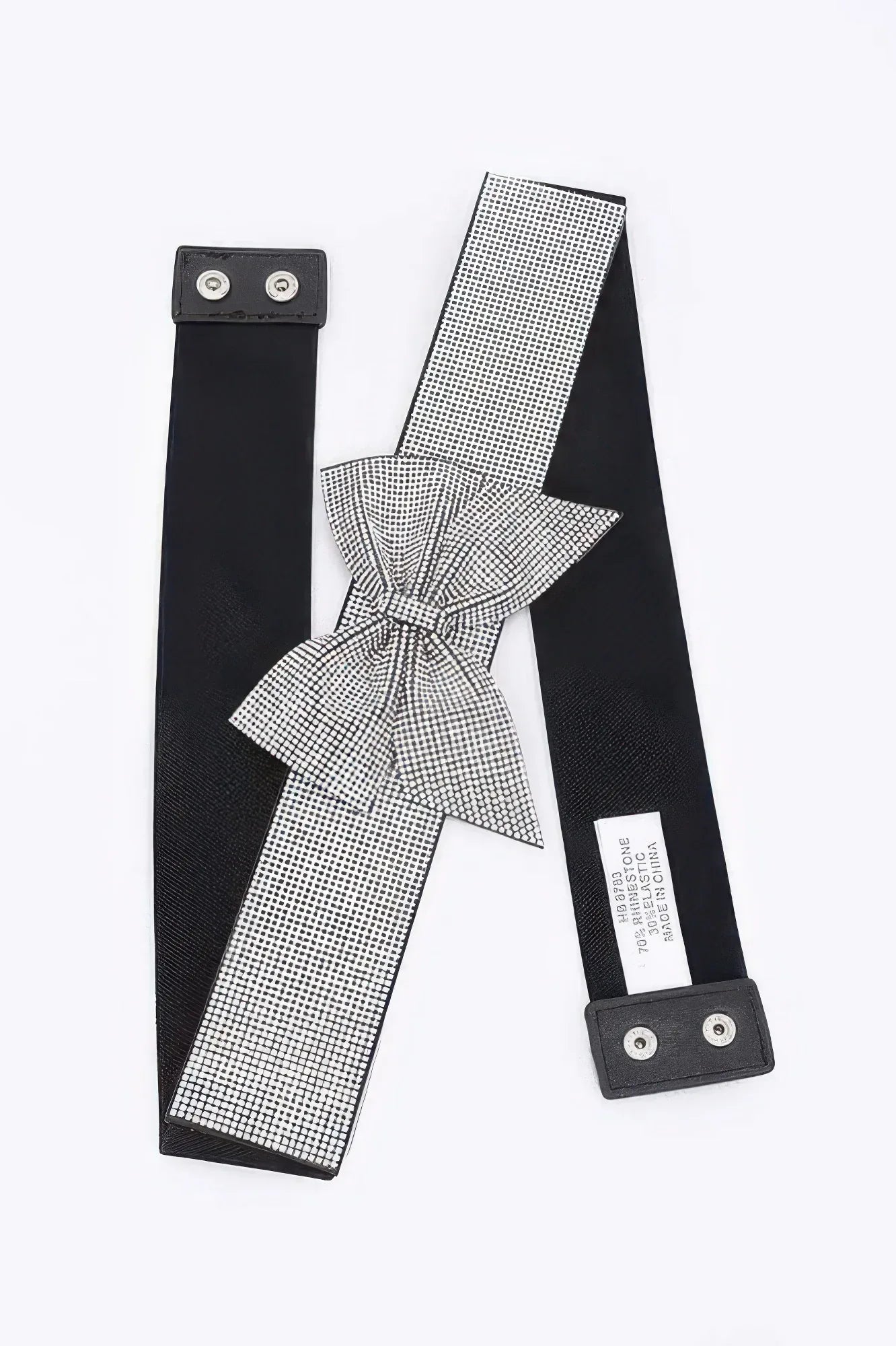 Rhinestone Ribbon Elastic Plus Size Belt | Mixtshop LLC