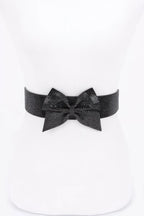 Rhinestone Ribbon Elastic Plus Size Belt | Mixtshop LLC