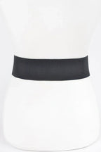 Rhinestone Buckle Plus Size Elastic Belt | Mixtshop LLC