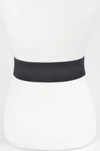 Rhinestone Buckle Plus Size Elastic Belt | Mixtshop LLC
