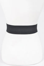 Rhinestone Buckle Plus Size Elastic Belt | Mixtshop LLC