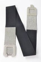 Rhinestone Buckle Plus Size Elastic Belt | Mixtshop LLC