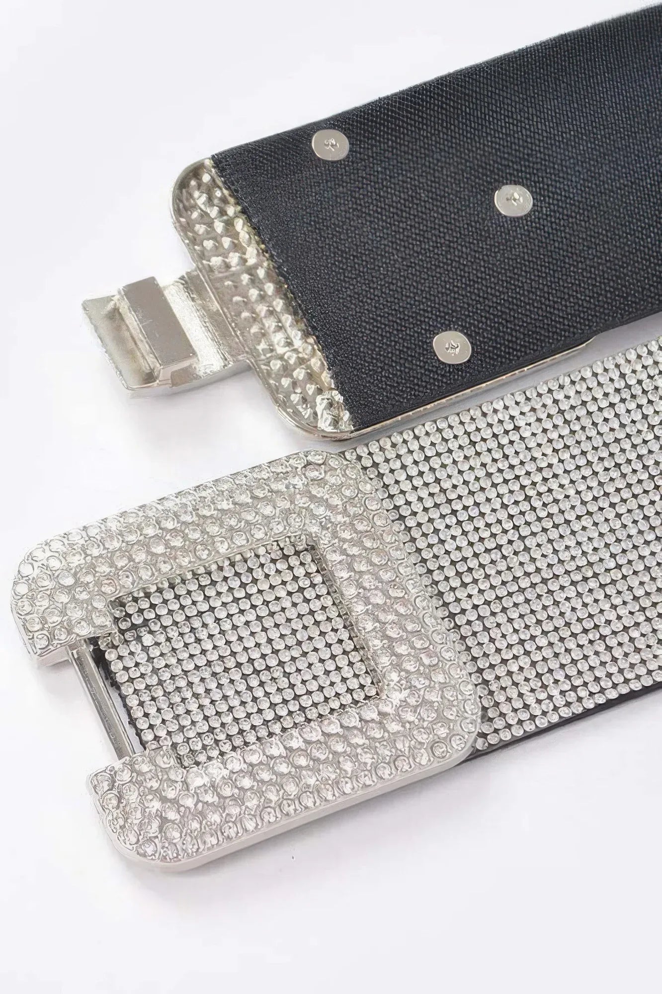 Rhinestone Buckle Plus Size Elastic Belt | Mixtshop LLC