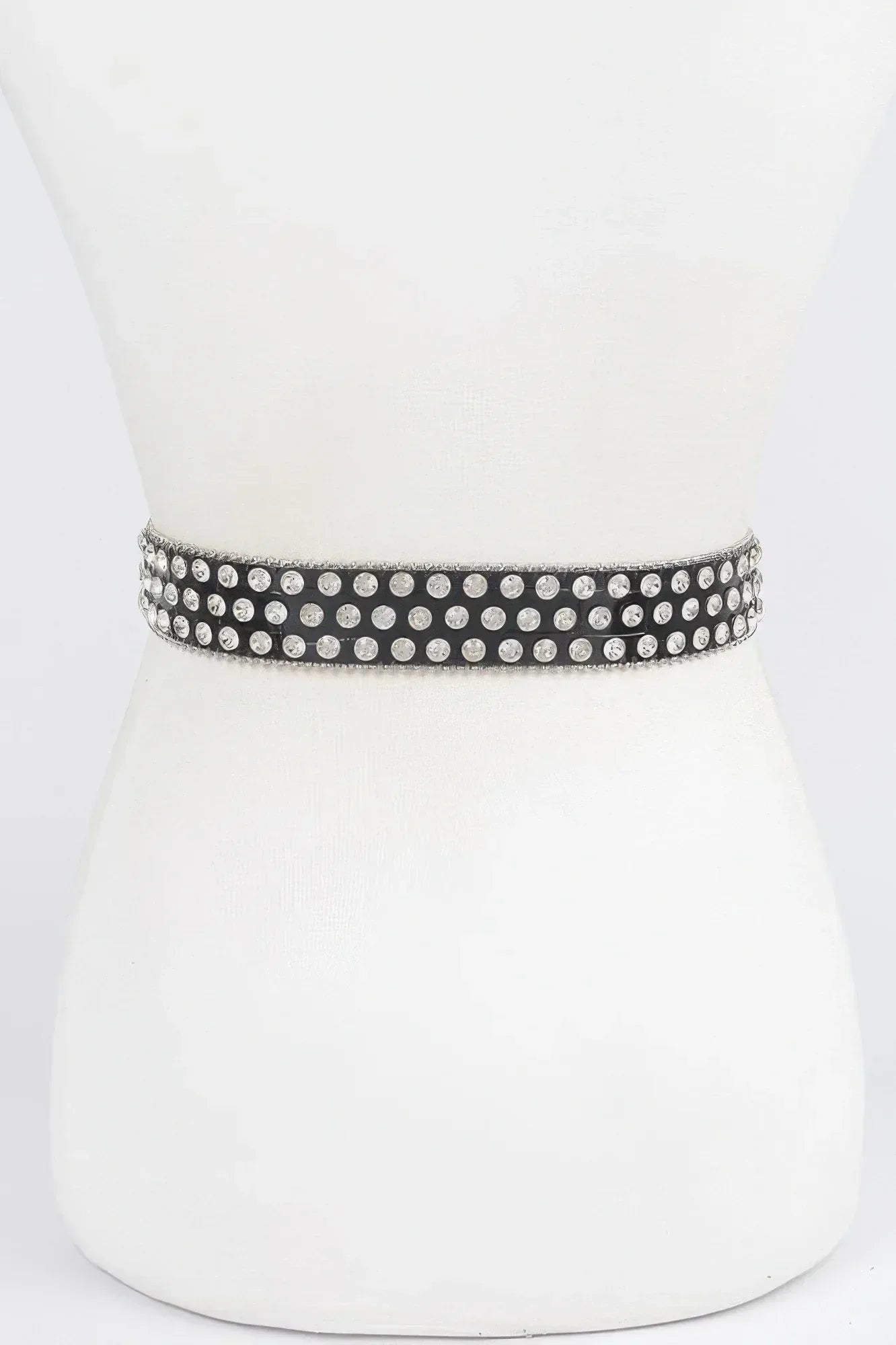 Multi Metal Stone Studded Plus Belt | Mixtshop LLC