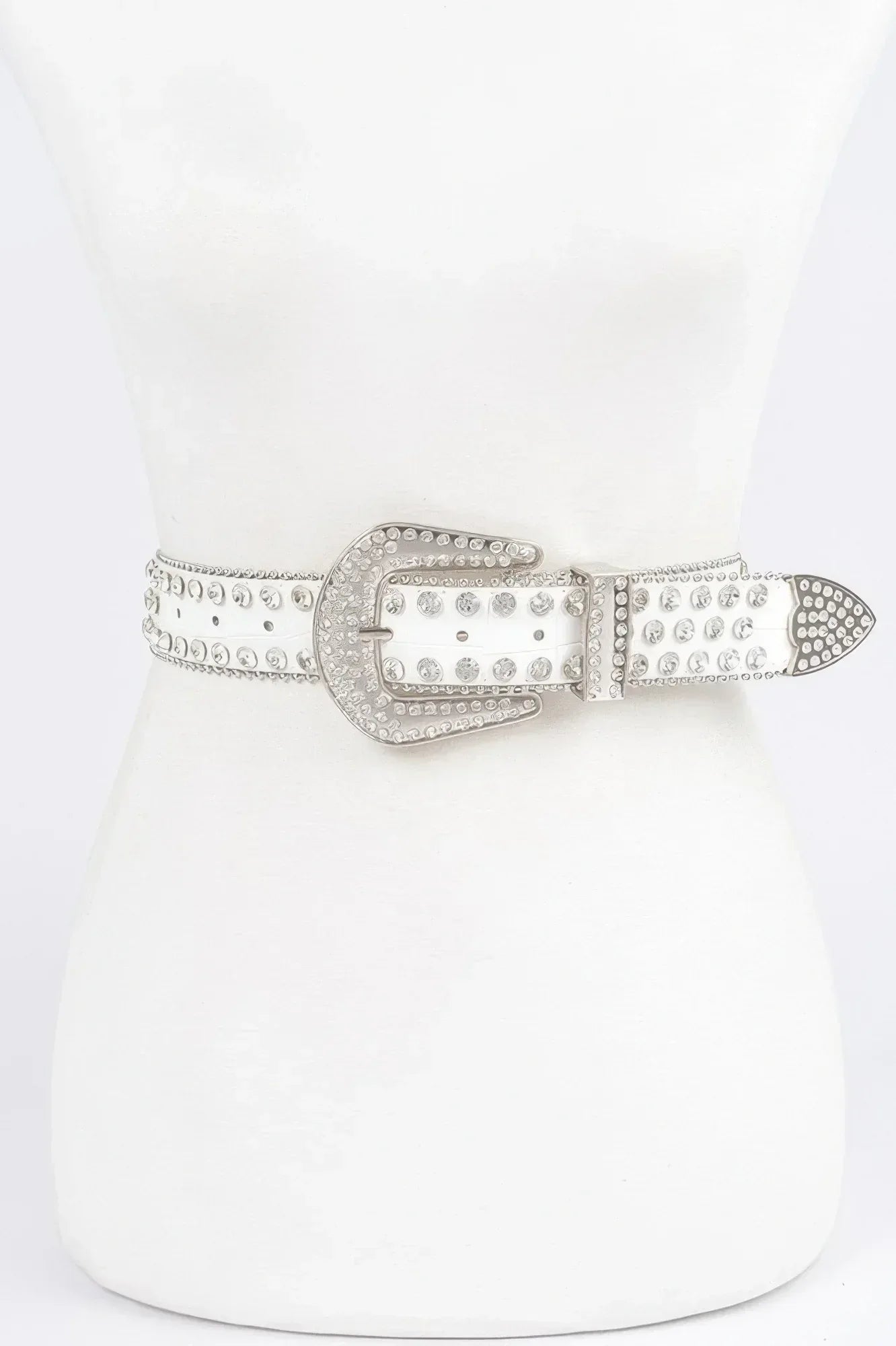 Multi Metal Stone Studded Plus Belt | Mixtshop LLC