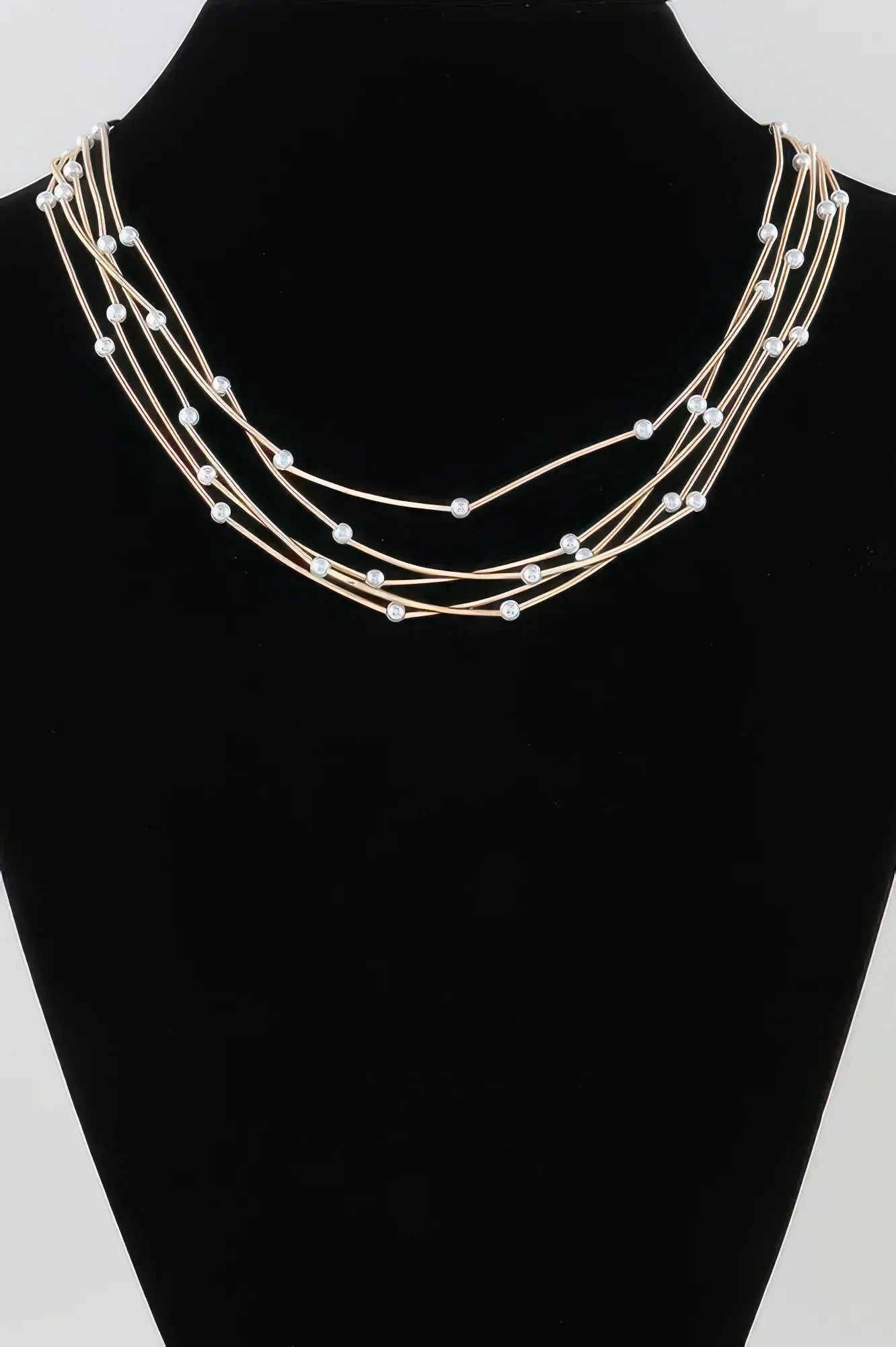 Multi Pillar Beaded Necklace | Mixtshop LLC Main image
