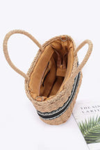 Faux Straw Small Tote Bag | Mixtshop LLC
