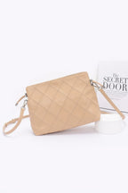Quilted Faux Leather Bucket Crossbody Bag | Mixtshop LLC