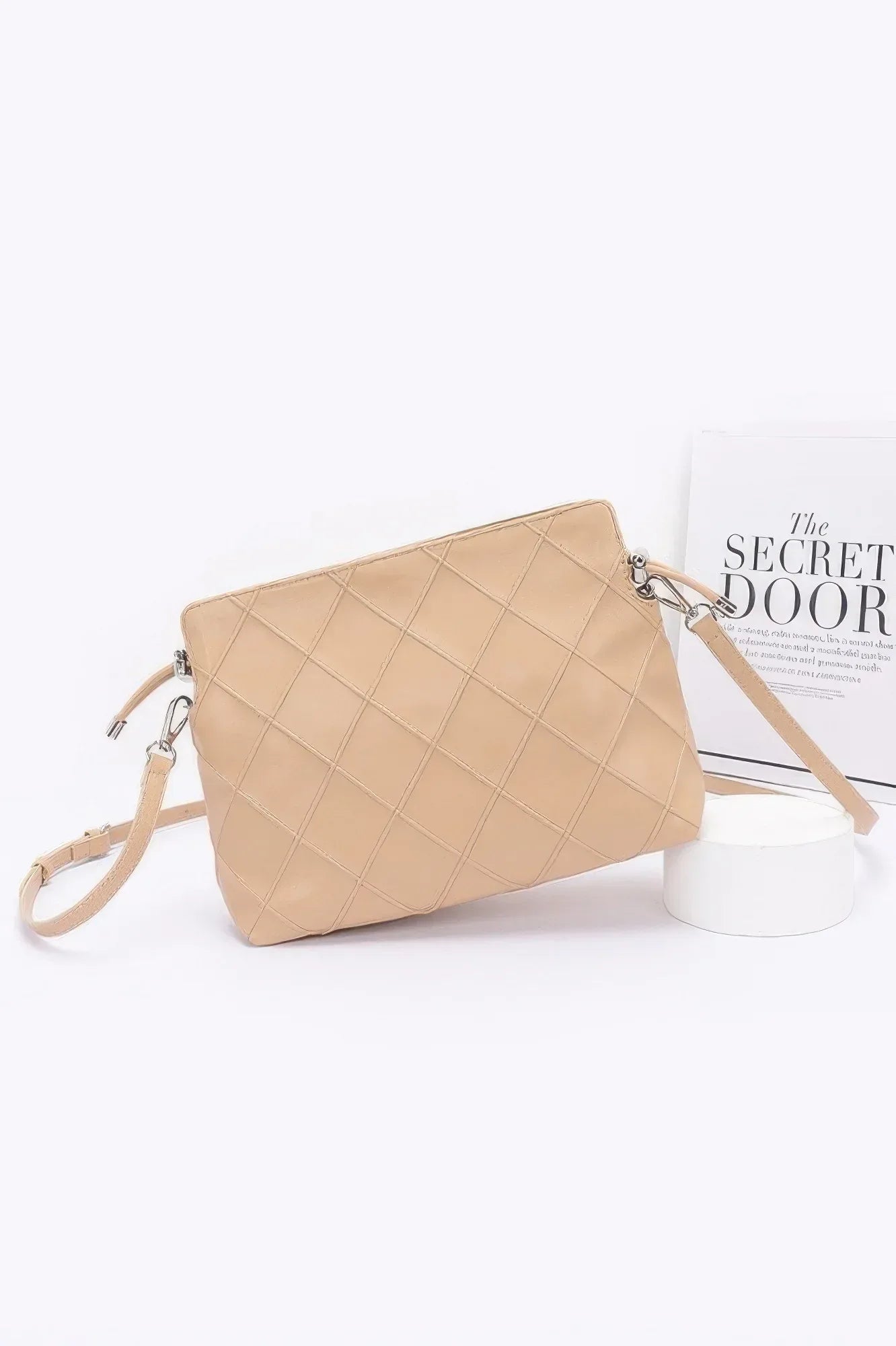 Quilted Faux Leather Bucket Crossbody Bag | Mixtshop LLC