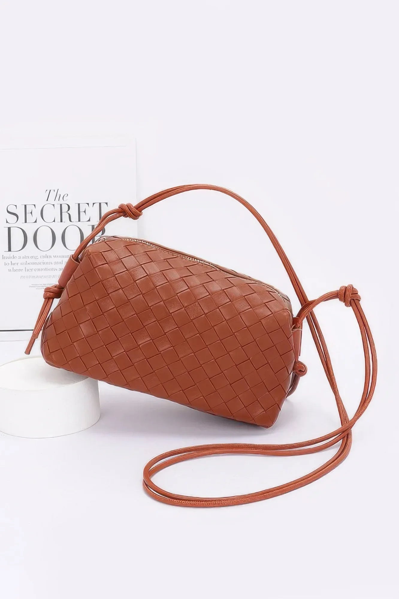Embossed Faux Leather Camera Bag | Mixtshop LLC Main image