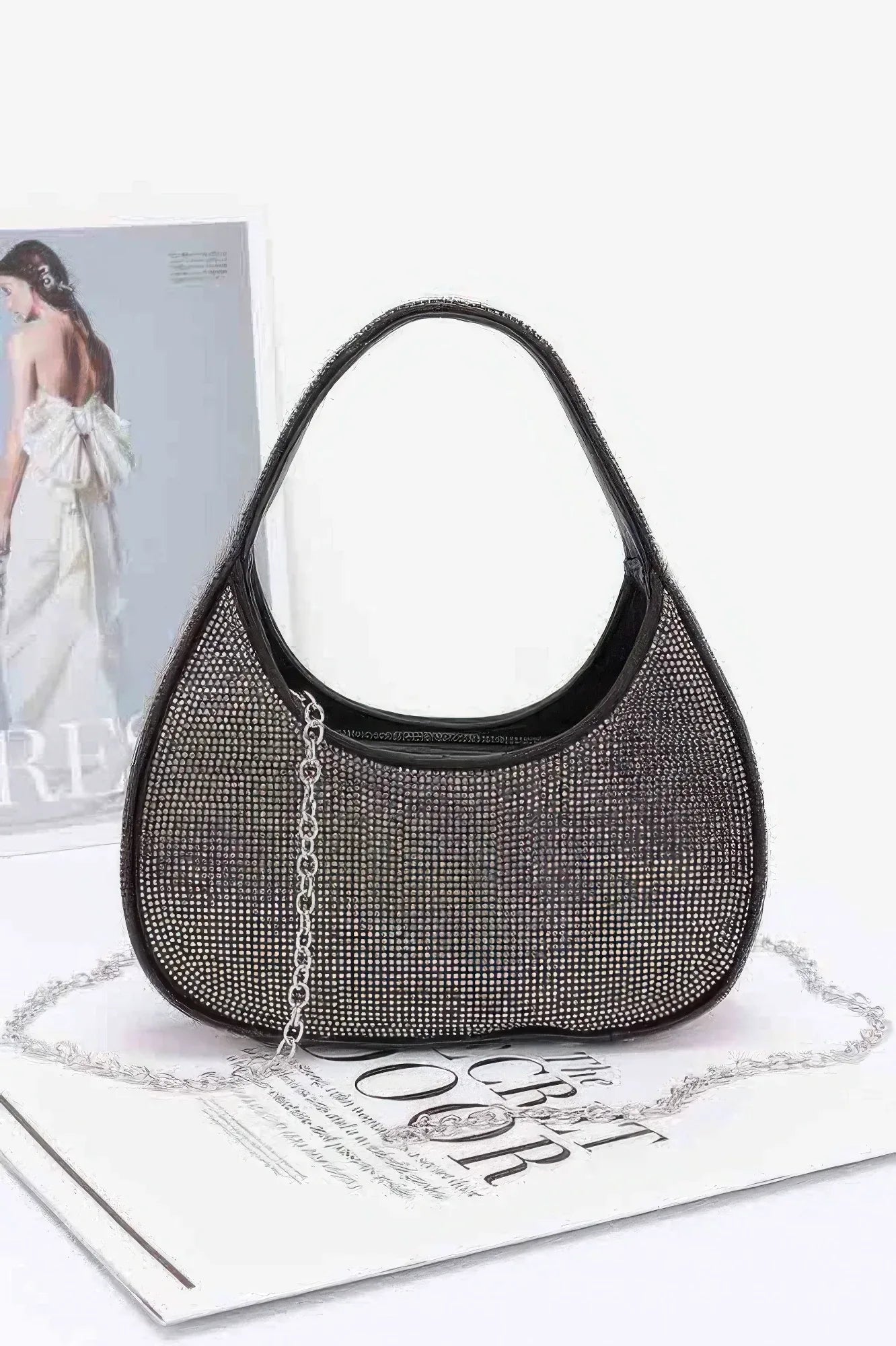 Rhinestone Hobo Bag | Mixtshop LLC Main image