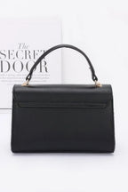 Faux Leather Two Tone Flap Bag | Mixtshop LLC