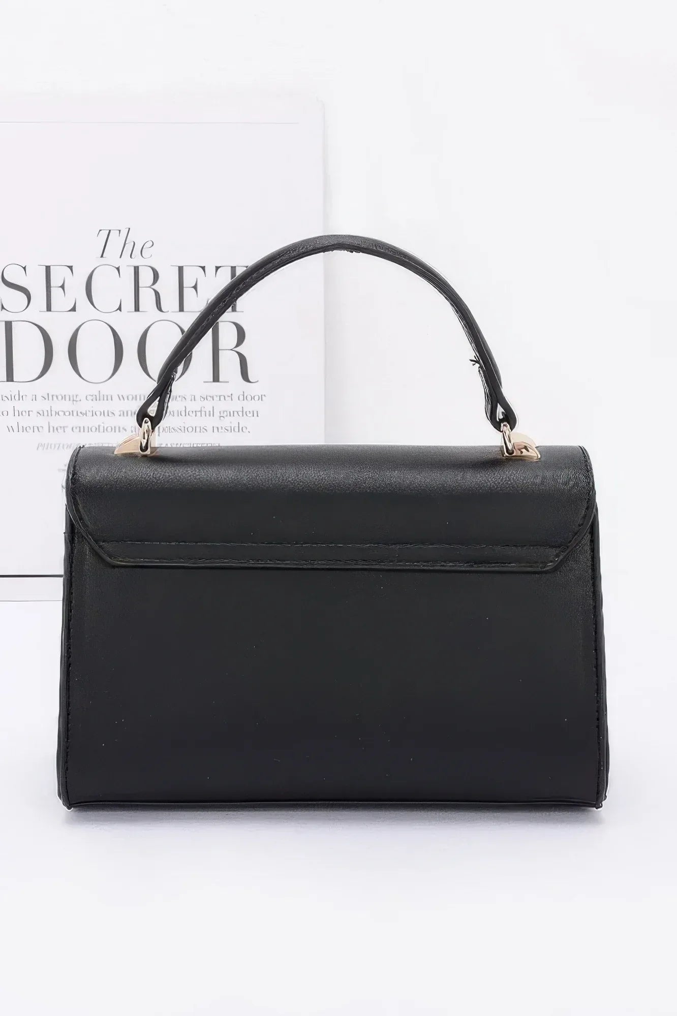 Faux Leather Two Tone Flap Bag | Mixtshop LLC