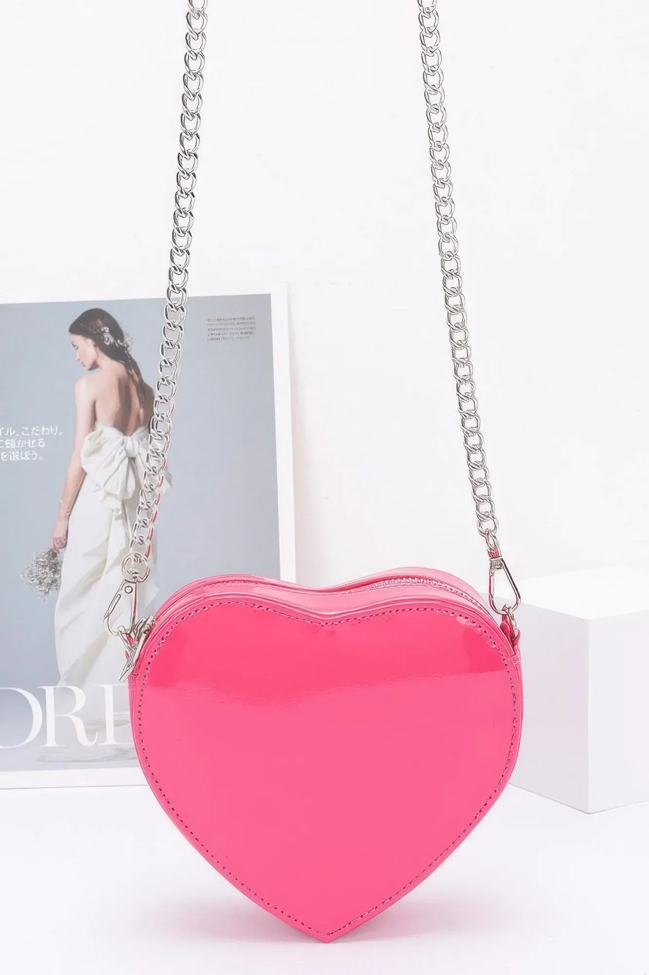 Enamel Heart Shape Crossbody Bag | Mixtshop LLC