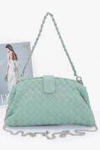 Faux Leather Braided Frame Shoulder Bag | Mixtshop LLC
