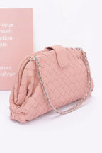 Faux Leather Braided Frame Shoulder Bag | Mixtshop LLC