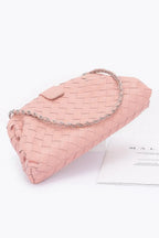 Faux Leather Braided Frame Shoulder Bag | Mixtshop LLC
