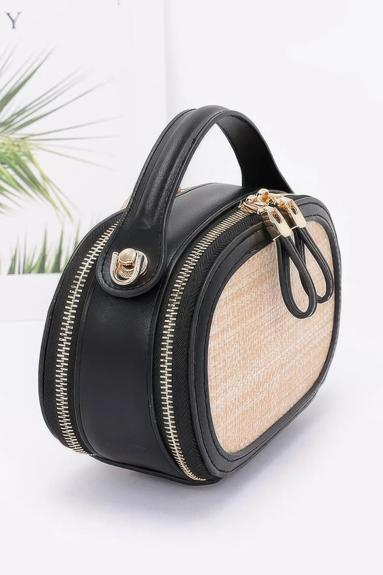 Faux Straw Bowling Bag Secondary image