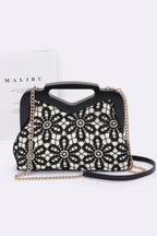 Crochet Wood Frame Clutch | Mixtshop LLC