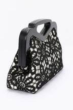 Crochet Wood Frame Clutch | Mixtshop LLC