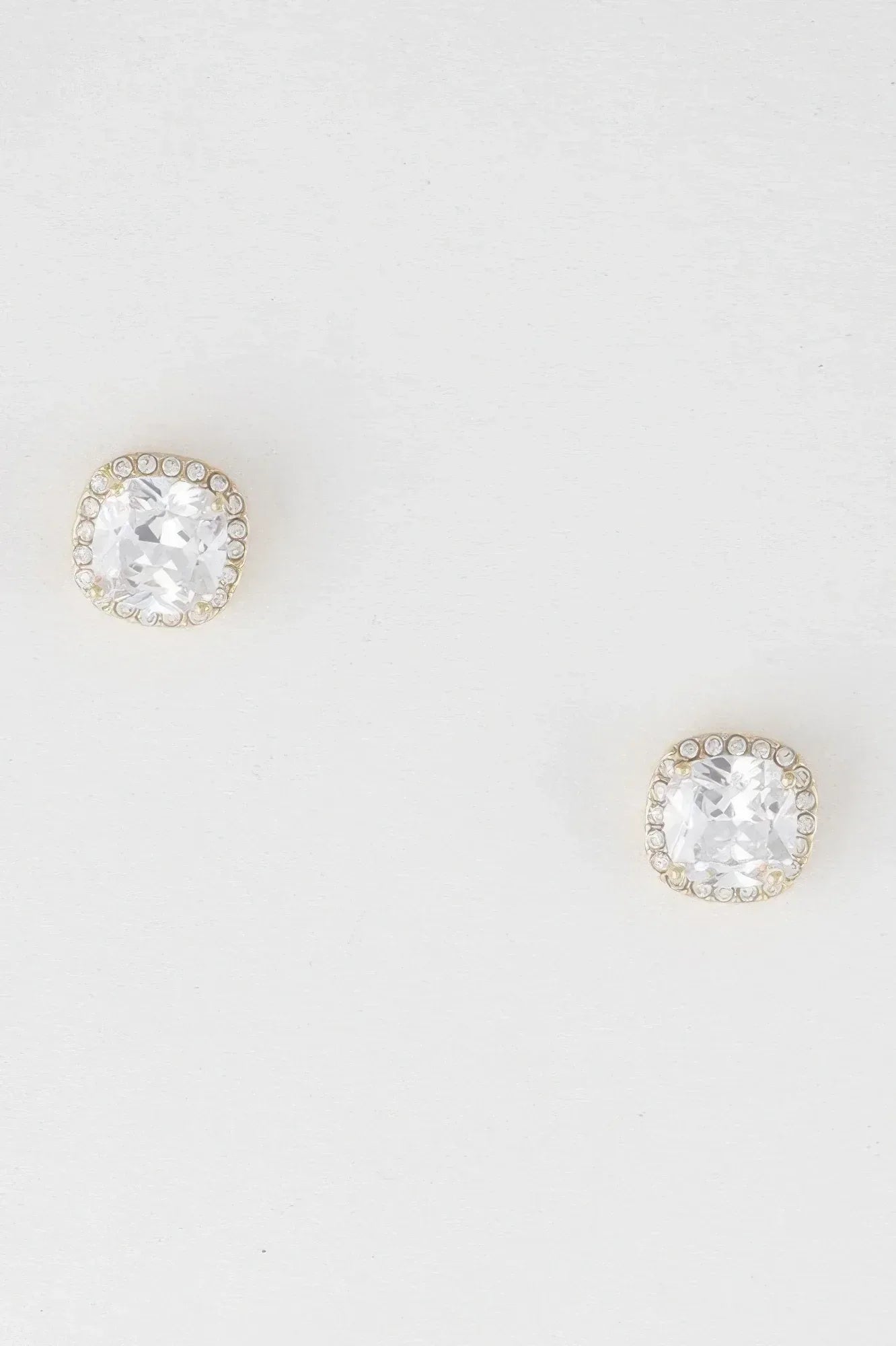 Rounded Square Rhinestone Earrings | Mixtshop LLC