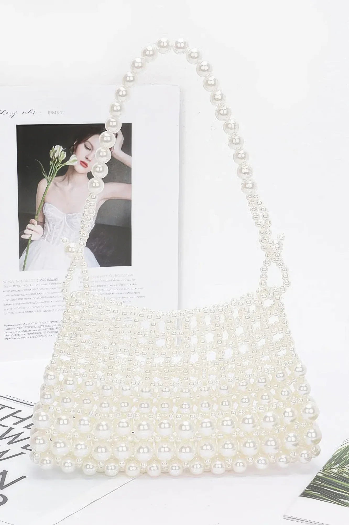 Faux Pearl Elegance Clutch | Mixtshop LLC