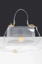 Transparent Top Handle Flap Clutch | Mixtshop LLC