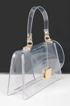 Transparent Top Handle Flap Clutch | Mixtshop LLC