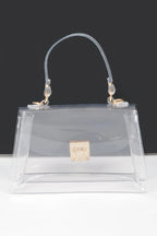 Transparent Top Handle Flap Clutch | Mixtshop LLC