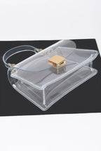 Transparent Top Handle Flap Clutch | Mixtshop LLC