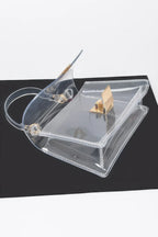 Transparent Top Handle Flap Clutch | Mixtshop LLC
