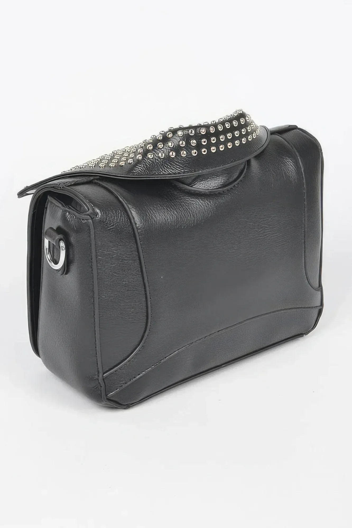 Faux Leather Metal Studded Jacket Clutch | Mixtshop LLC
