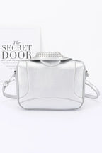 Faux Leather Metal Studded Jacket Clutch | Mixtshop LLC
