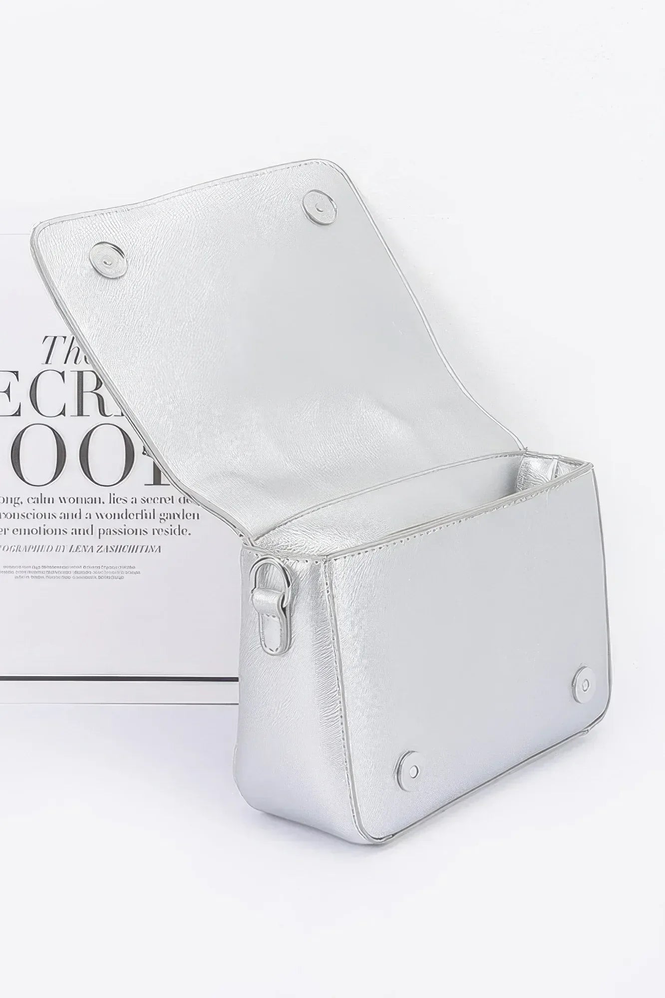Faux Leather Metal Studded Jacket Clutch | Mixtshop LLC