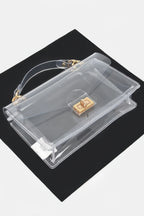 Transparent Metal Studded Flap Bag | Mixtshop LLC