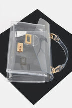 Transparent Metal Studded Flap Bag | Mixtshop LLC