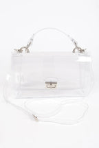 Transparent Metal Studded Flap Bag | Mixtshop LLC