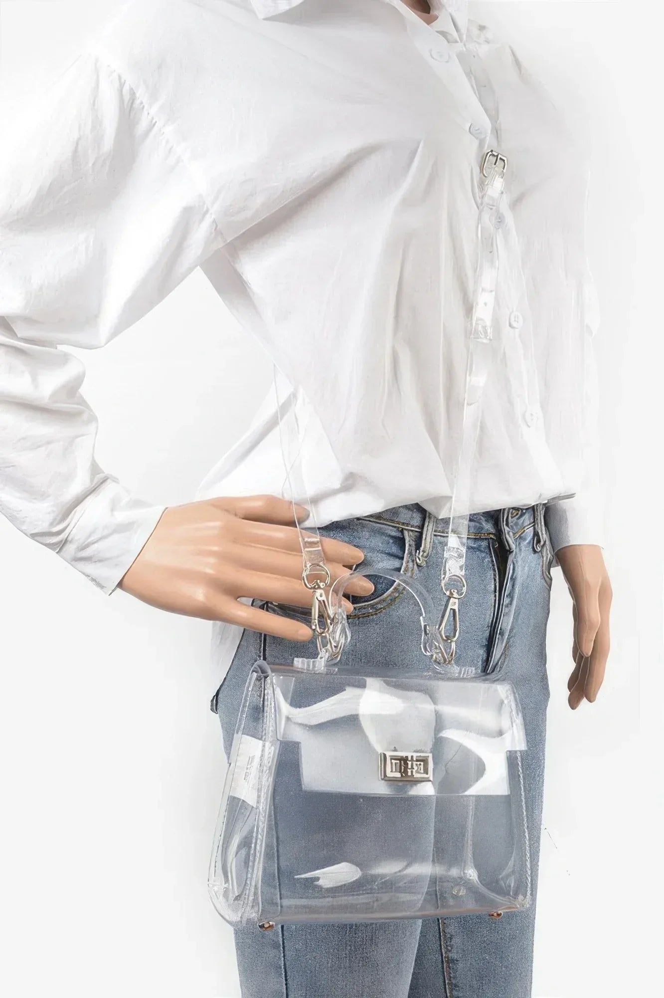 Transparent Single Handle Clutch | Mixtshop LLC