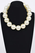 Big Round Pearl Necklace | Mixtshop LLC