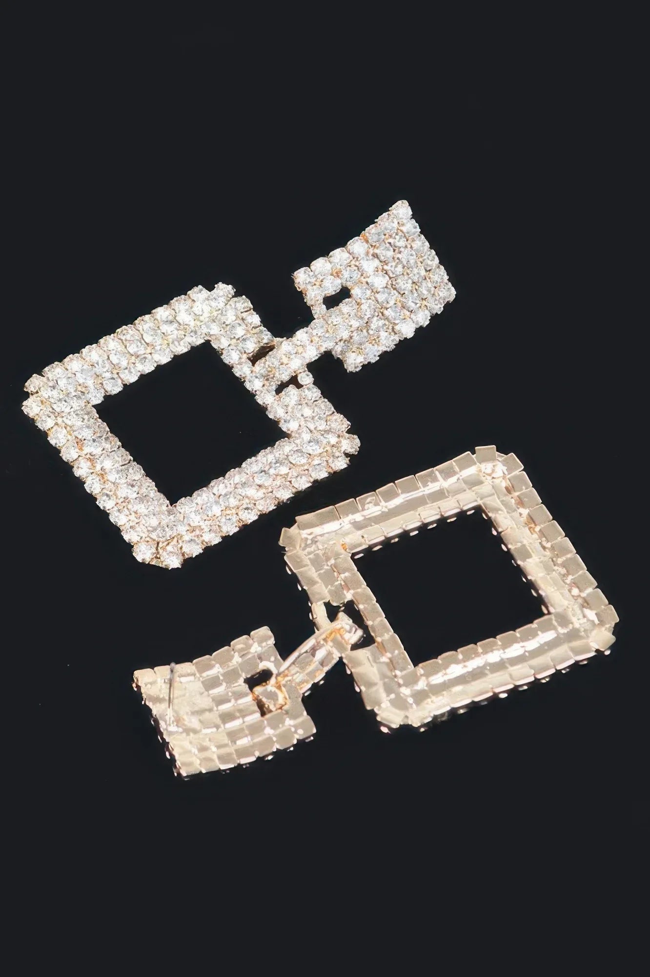 Rhinestone Square Earring Secondary image