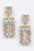 Rhinestone Rectangle Earring | Mixtshop LLC