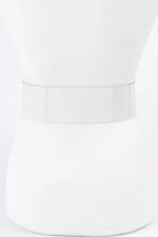 Rectangle Metal Buckle Plus Size Clear Belt | Mixtshop LLC