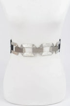 Faux Leather Multi Metal Buckle Plus Size Belt | Mixtshop LLC