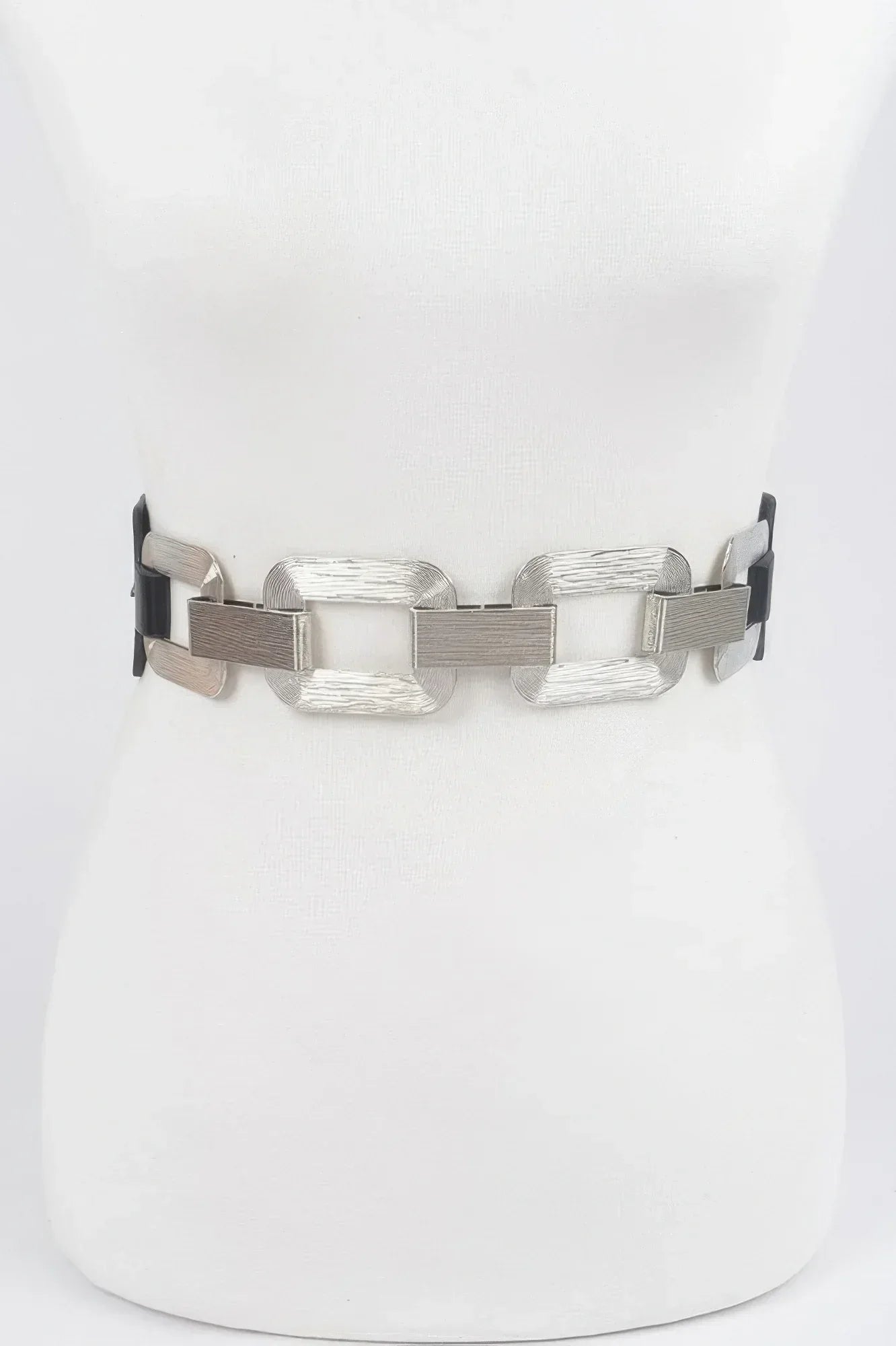Faux Leather Multi Metal Buckle Plus Size Belt | Mixtshop LLC