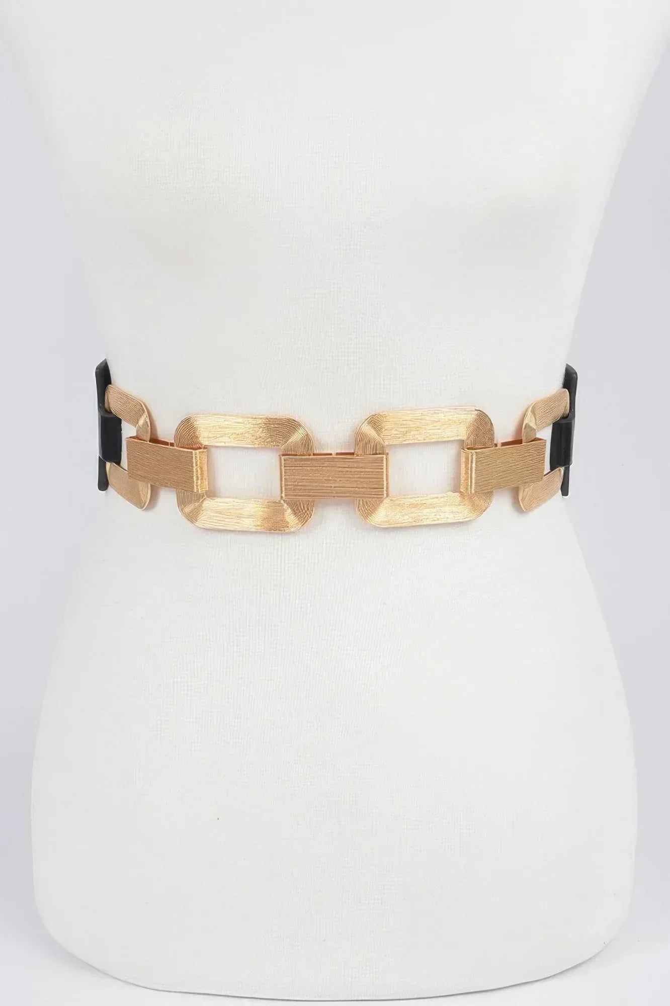 Faux Leather Multi Metal Buckle Plus Size Belt Secondary image