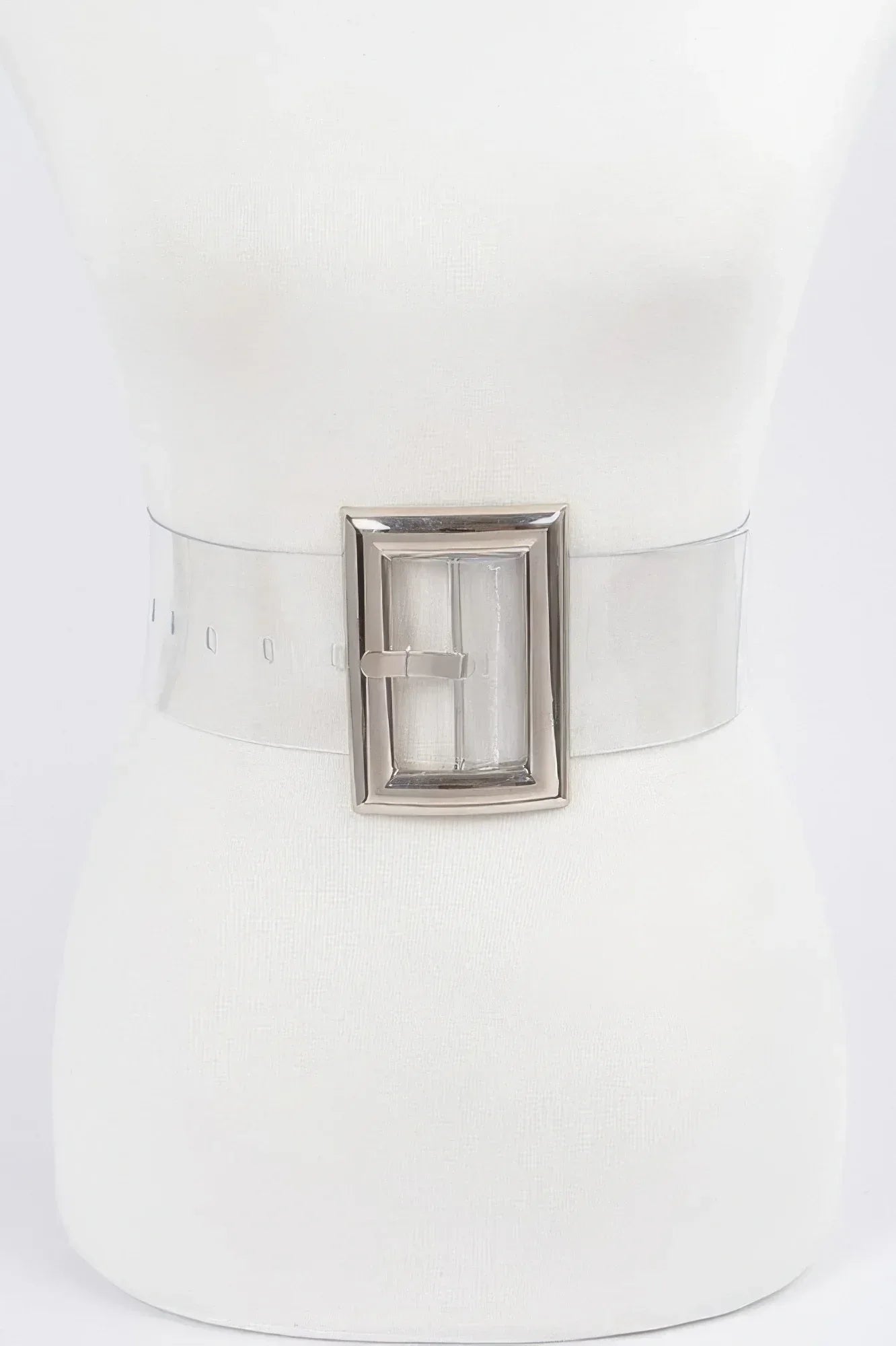 Oversized Transparent Pvc Belt | Mixtshop LLC Main image