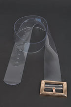 Oversized Transparent Pvc Belt | Mixtshop LLC
