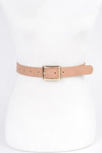 Simple Square Buckle Faux Leather Belt | Mixtshop LLC