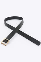 Simple Square Buckle Faux Leather Belt | Mixtshop LLC