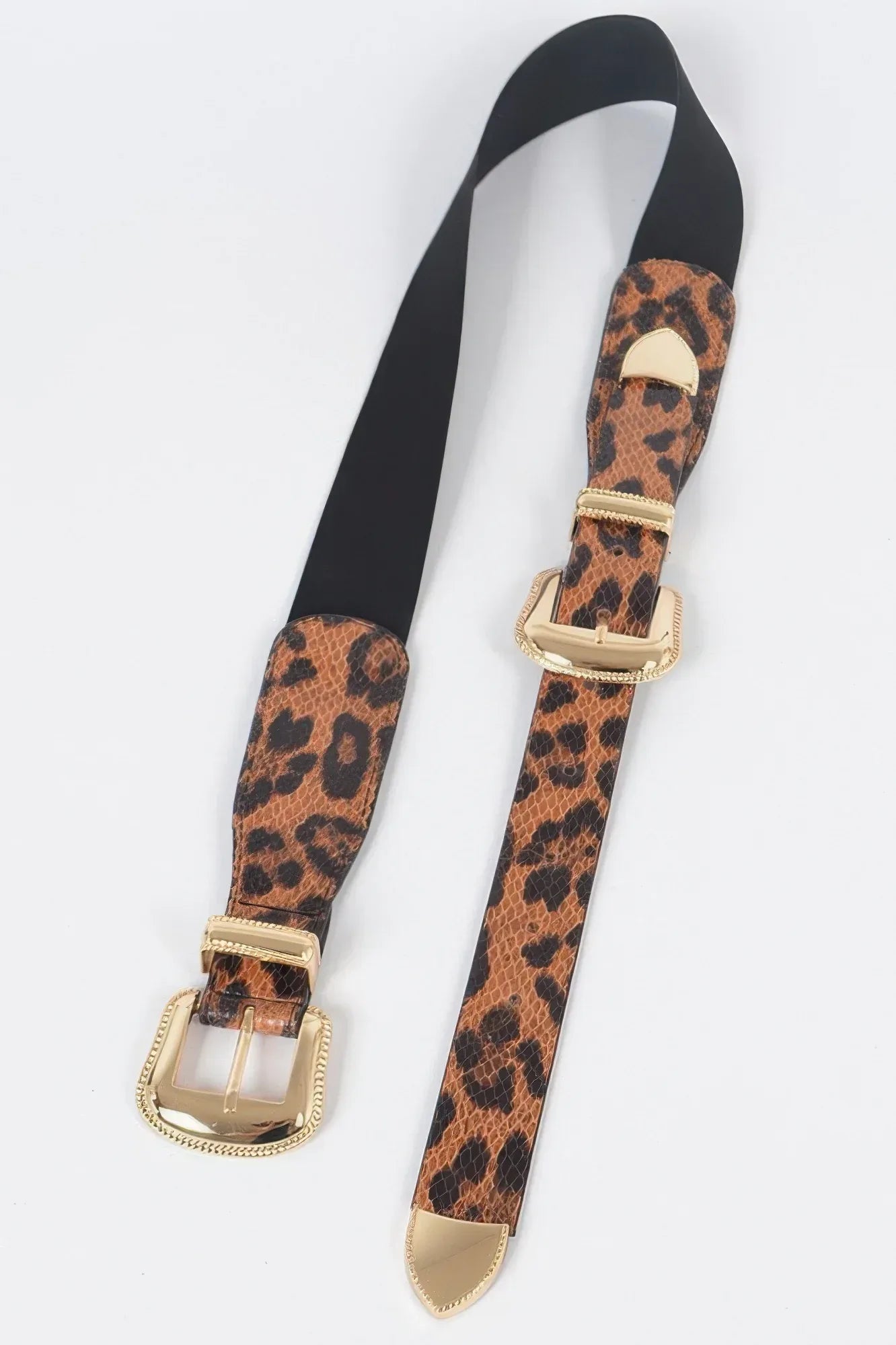 Leopard Three Pieces Metal Buckle Belt | Mixtshop LLC
